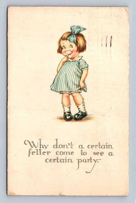 Vintage postcard from Franklin Cent California with undivided back