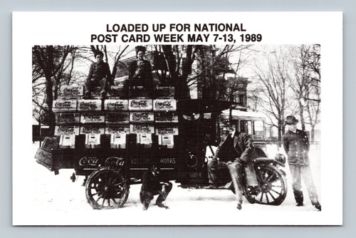Coca Cola truck loaded for National Post Card Week May 7-13, 1989 in Meridian Mississippi