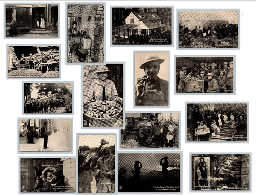 Salvation Army WWI Postcard Lot 16 Doughnut Girls France Slum Work