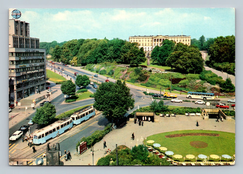 View toward the Kings Palace in Oslo Norway