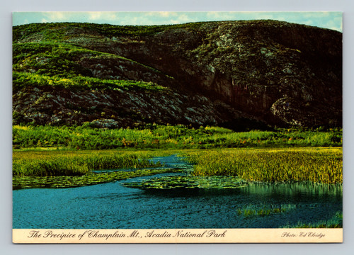 The Precipice of Champlain Mountain Acadia National Park Bar Harbor postcard