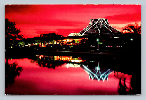 Epcot Center at Walt Disney World Orlando postcard 1984
