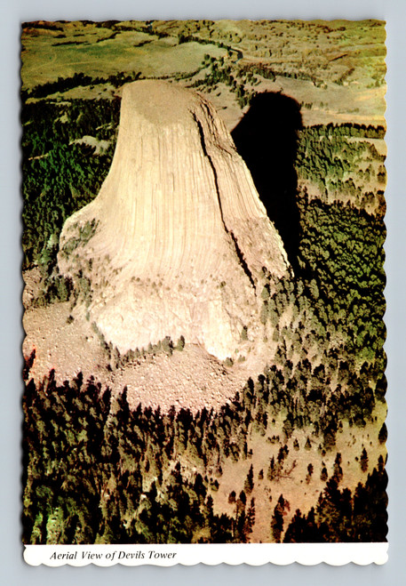 Aerial View of Devils Tower near Casper Wyoming