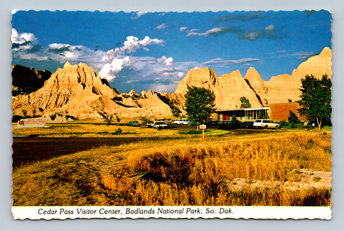 Cedar Pass Visitor Center Badlands National Park Interior South Dakota postcard