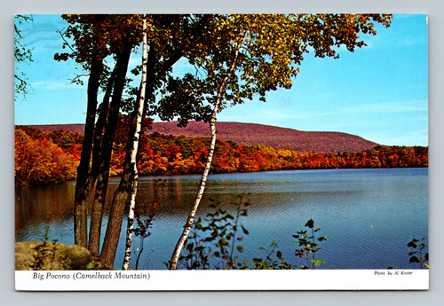 Big Pocono scenic view from Mountain Springs Lake in Tannersville, Pennsylvania postcard