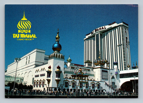 Panoramic view of the Trump Taj Mahal Casino Resort in Atlantic City NJ