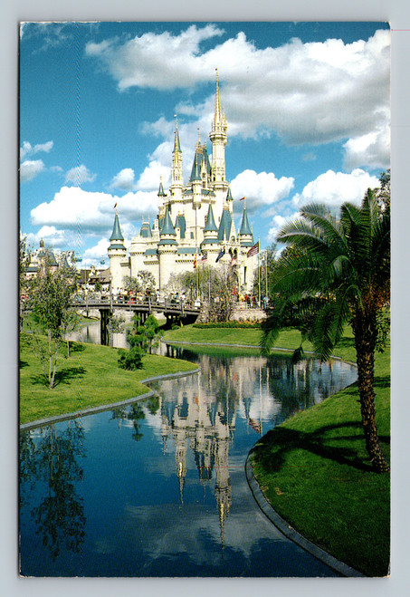 Cinderella Castle with golden spires and turrets at Fantasyland Walt Disney World Orlando