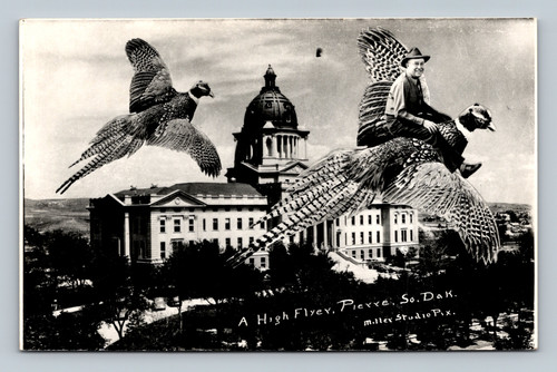 A high flyer in Pierre South Dakota postcard by Miller Studio Pix