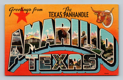 Greetings from the Texas Panhandle postcard by Colourpicture