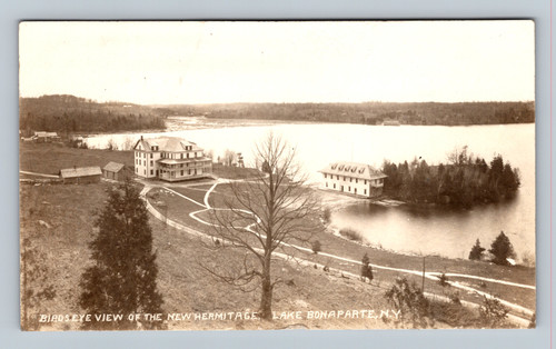 Birds eye view of the New Hermitage at Lake Bonaparte New York