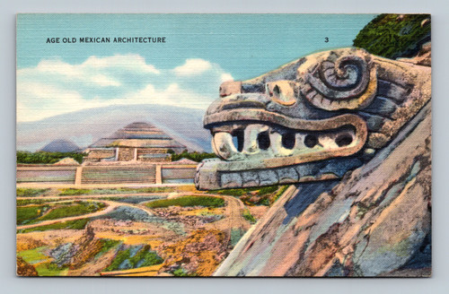 Age old Mexican architecture in El Paso postcard by Sandoval News Service