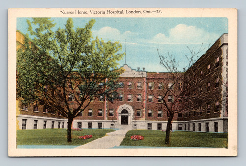 Nurses Home at Victoria Hospital London Ontario Canada postcard