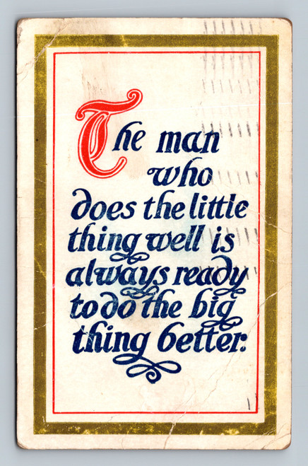 Inspirational quote postcard from Central Square USA