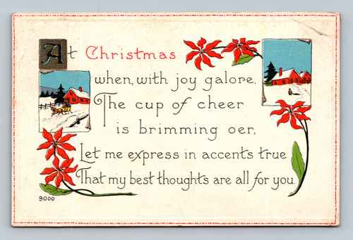 Christmas greeting with joyful cup of cheer at Central Square