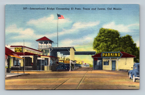 International Bridge Connecting El Paso Texas and Juarez Mexico