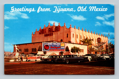 Jai Alai games and monument at Tijuana's Fronton Palacio Mexico