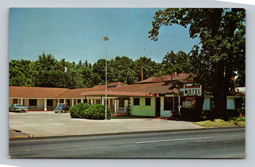 Motel with vacancy sign and family rates at The Downtown Motel 361 Seventh Ave Eugene Oregon