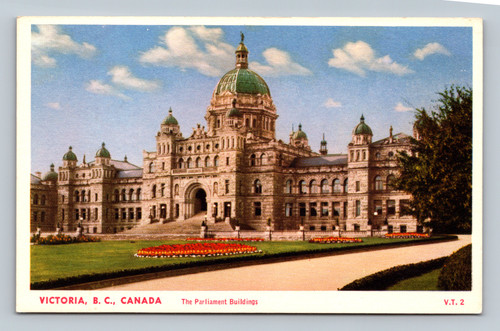 The Parliament Buildings Victoria BC Canada postcard by The Coast Publishing Co