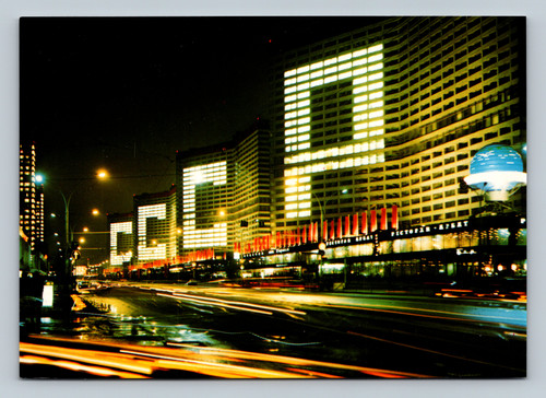 Moscow Kalinin Prospekt street scene postcard by Planeta