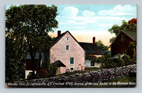 Klocks Fort St Johnsville NY historic battle site postcard