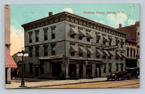 Madison House Oneida NY vintage postcard 1913