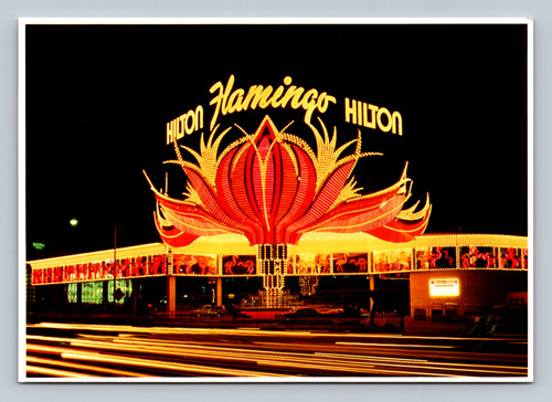 Flamingo Hilton hotel on the Las Vegas Strip in Las Vegas Nevada postcard