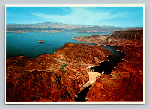 Hoover Dam and Lake Mead on the Colorado River at the Nevada-Arizona boundary