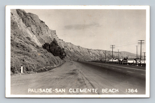 Palisade-San Clemente Beach scenic coastal view postcard