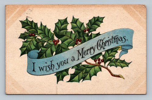 Christmas greeting postcard from Portsmouth, Va., postmarked 1914