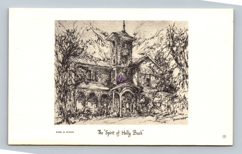 The Spirit of Holly Bush house in Glassboro New Jersey postcard