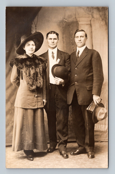 Vintage postcard image of a choir group