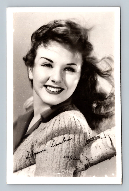Dharma Durbin portrait vintage postcard by GARY Photo
