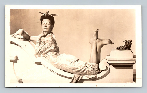 RPPC of Cass Daley posing for the 1943 film Crazy House