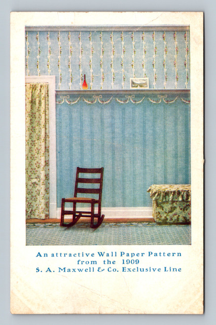 Wall Paper Pattern from the 1909 S. A. Maxwell & Co. Exclusive Line