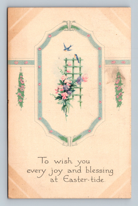 Easter greeting message postcard at Mus Il ys Bound Central Square New York