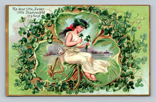 The dear little, Sweet little Shamrock of Ireland postcard by Raphael Tuck & Sons