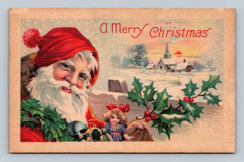 A Merry Christmas greeting postcard published by SERIES 1555 C