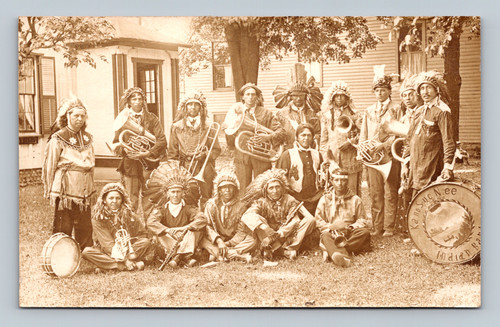 Group portrait of the Kano Suc Nee Indian Band