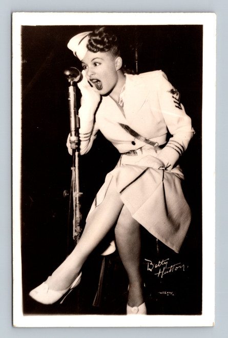 Betty Hutton vintage postcard