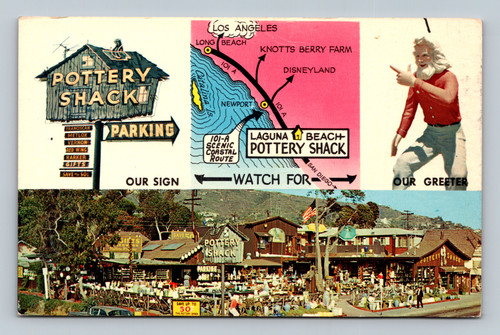 Pottery Shack with pottery, china, glass and gifts in Laguna Beach California
