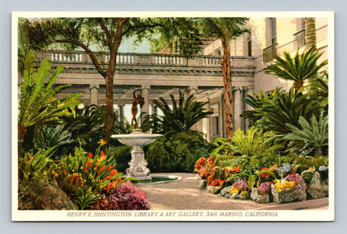 Henry E. Huntington Library and Art Gallery Patio in San Marino California