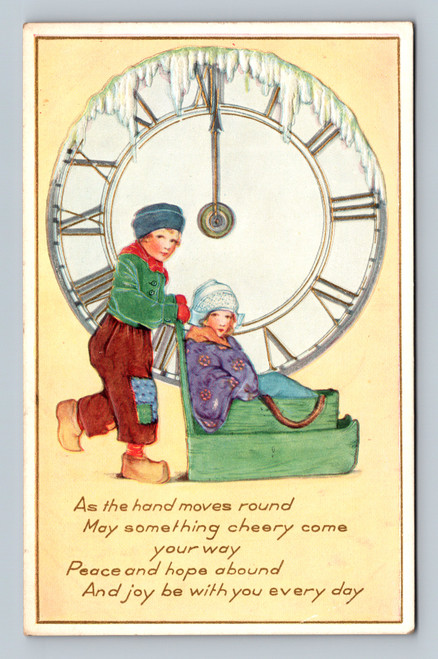 Holiday greeting card with wishes for peace, hope, and joy by Whitney Made