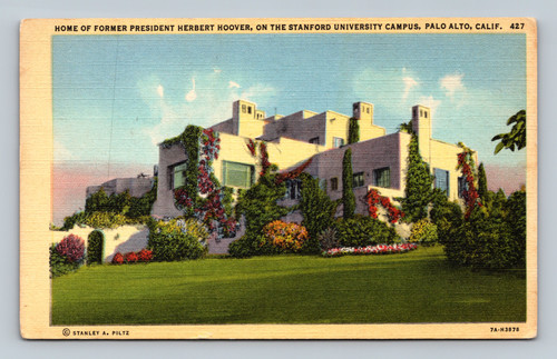 Home of former President Herbert Hoover on Stanford University campus in Palo Alto