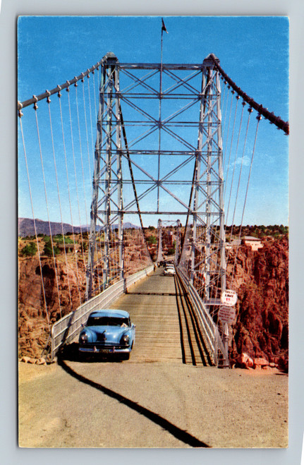 Royal Gorge Bridge spanning Arkansas River in Canon City Colorado
