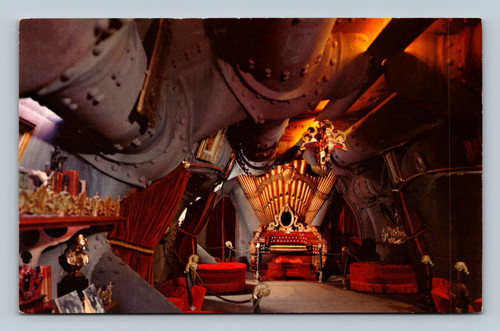 Interior of Nautilus submarine showing Captain Nemo's salon and organ at Disneyland Tomorrowland