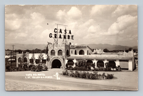 Casa Grande Hotel Restaurant Vista del Hotel Ciudad de Valles Mexico postcard