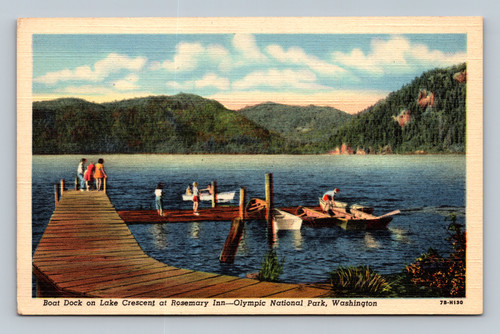 Boat Dock on Lake Crescent at Rosemary Inn Olympic National Park Washington