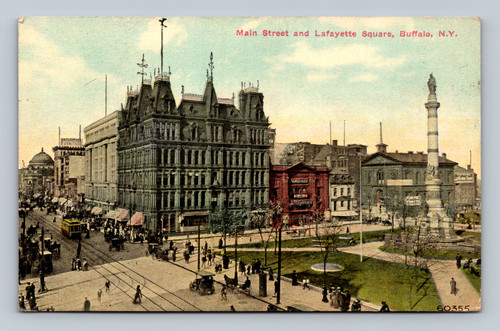 Bingenathar Furniture store on Main Street and Lafayette Square Buffalo NY