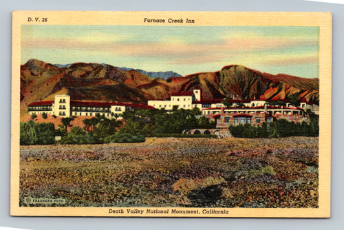 Furnace Creek Inn in Death Valley National Monument California postcard