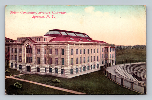 306 Gymnasium at Syracuse University postcard